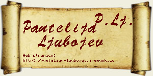 Pantelija Ljubojev vizit kartica